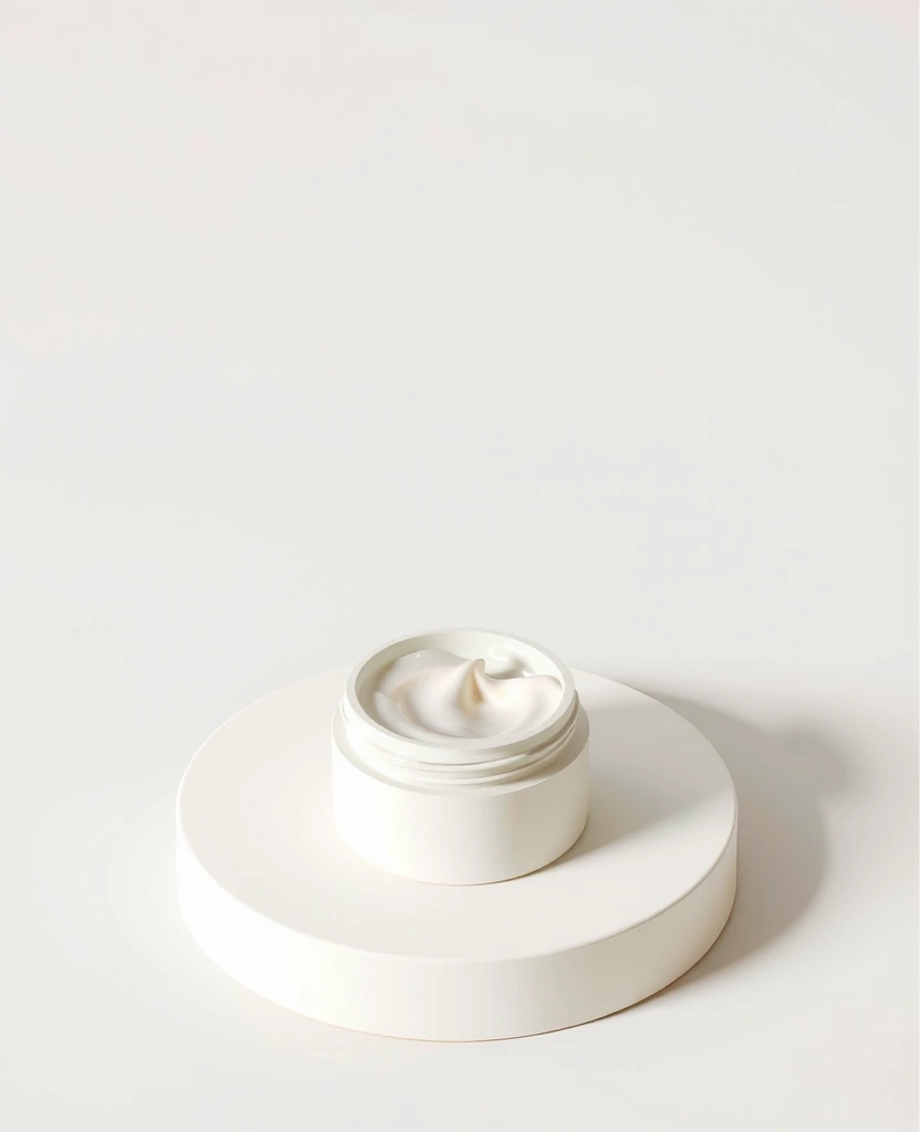 Premium anti-aging skincare cream jar